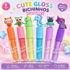 Cute Gloss Bichinhos Lip Gloss Labial Incolor Com Brilho Teen - VIVAI
