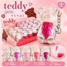 Teddy Gloss Vivai com Chaveiro Urso