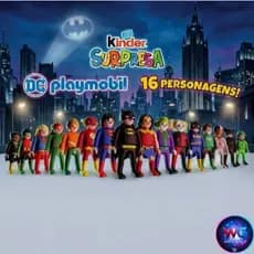 Personagens DC Playmobil Heróis Colecionáveis - Kinder Surpresa