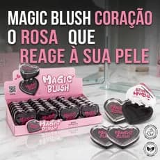 Blush Magico Coracao Febella Preto Fica Rosa Conforme Ph Maquiagem Efeito Natural Pronta Entrega Top