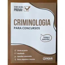 Apostila Criminologia Para Concursos - Editora Nova (Usado)