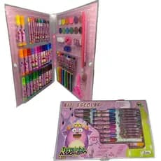 Kit Escolar Maleta 98 peças Menina Zein