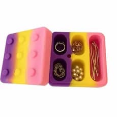 Pote de Silicone Lego 4+1 26ml | Ideal para Maquiagem, Joias e Viagens