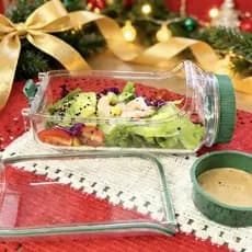 Pote Salada Hermético p/ Viagem c/ Molheira Integrada e Garfo | Reutilizável, BPA Free