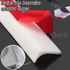 Perfil de Vedação de Silicone para Água - Flexível, Adesivo e Fácil Instalação - Casa & Banho
