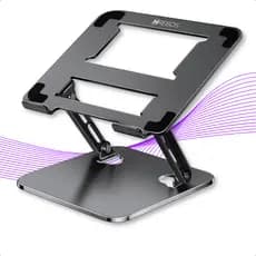 Suporte De Mesa Ajustável Para Notebook, Macbook Tablet Base de Metal Resistente Portátil e Dobrável