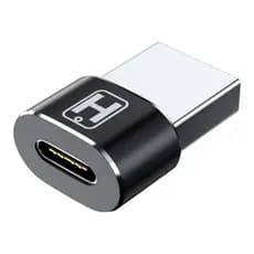 Adaptador USB Macho X Tipo C Fêmea Conversor OTG - Conector c/ Transmissão de Dados e Carregamento