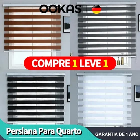 OOKAS Dupla Camada Espessada Persiana Para Quarto Persiana Cortinas E Persianas Blackout Alemãs