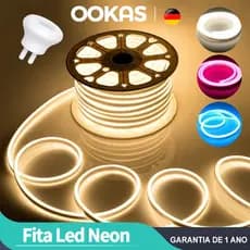 OOKAS Flexível Fita Led 10 Metros 110V Fita Led Neon Iluminação Ambiente Para Casa/Carro