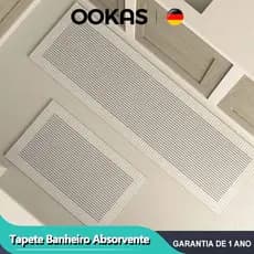 OOKAS Antiderrapante Tapete Banheiro Absorvente Secagem Rápida Aplicável A Cozinha/Sala De Estar/Banheiro