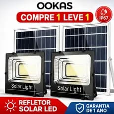 OOKAS 20X Refletor Led 3000W placa solar Lâmpada Solar Luz De Led IP67 à Prova D'Água Externas