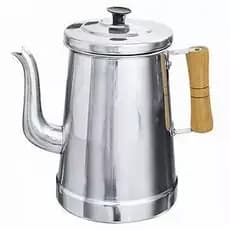 Bule Hotel Alumínio 3,3 Litros Cafe Chá Chimarão Continental Cor Cinza polido grande resistente cabo madeira