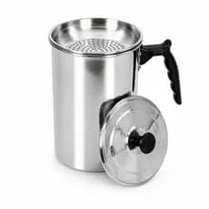 Filtro de Óleo Alumínio Polido 1,8L com Peneira | Reutilizável Durável Resistente economico