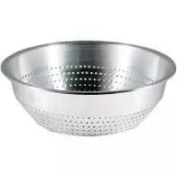 Escorredor Lavador de Arroz e Macarrão Tamanho Família 25 cm Alumínio Brilhante