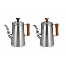 Bule de Alumínio 2 litros extra premium com Cabo de Madeira multiuso Chá ,Café, e leite