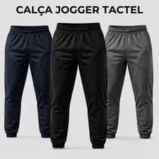 Calças Jogger Tactel com Elastano para Treino Esportiva Masculina