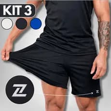 Bermudas Masculina Academia Tactel com Elastano Bolso Kit Shorts Treino alta qualidade