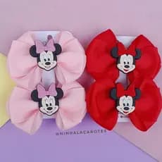 Par de Laços Minnie Par de laços cabelo infantil Minnie Par de Laços Infantil