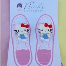 Aplique de tênis Hello Kitty Aplique para tenis infantil