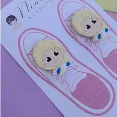 Aplique de tênis Elsa Frozen Aplique para tenis infantil