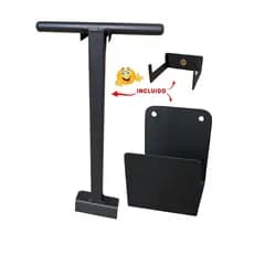 Kit Organizador Piscina Suporte Aço Mangueira Jardim + Chave destravar Registro + Suporte para chave