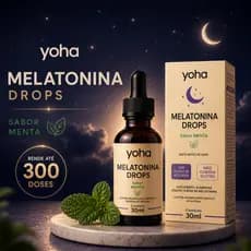 Melatonina Gotas Yoha 30ml Sabor Menta 300 Doses Melatonina Líquida Sem Açúcar Não Contém Glúten By Camila Loures