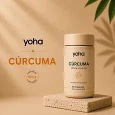 Cúrcuma 60 Cápsulas Yoha 500mg Curcumina Antioxidante Suporte Articular Camila Loures