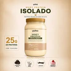 Whey Protein Isolado Yoha 900g 25g Proteína Baixo Carboidrato Alta Absorção Premium Camila Loures