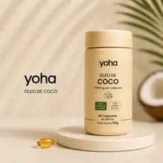 Óleo De Coco 1000mg 60 Cápsulas Softgel Sem Glúten Yoha Original Premium Camila Loures