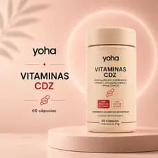 Vitamina C D Zinco CDZ Yoha 60 Cápsulas Imunidade Energia Antioxidante Vitamina D3 Zinco Camila Loures