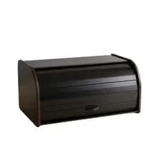 Porta Pães Preto Grande Café Guarda Bolachas Pão Biscoitos Frescos Decoração e Utilidades do Lar