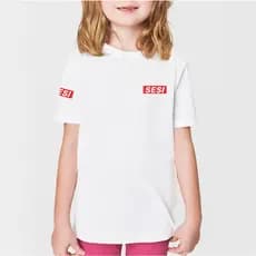 Camiseta Uniforme escolar Sesi infantil e adulto unissex