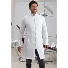 Jaleco Gola Padre Tecido Gabardine Com Elastano Masculino