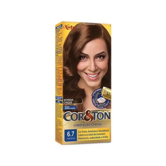 Tintura Creme NIELY Cor&Ton 6.7 Chocolate 180 g