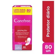 Protetor Diário Carefree Proteção com Perfume 80 Unidades