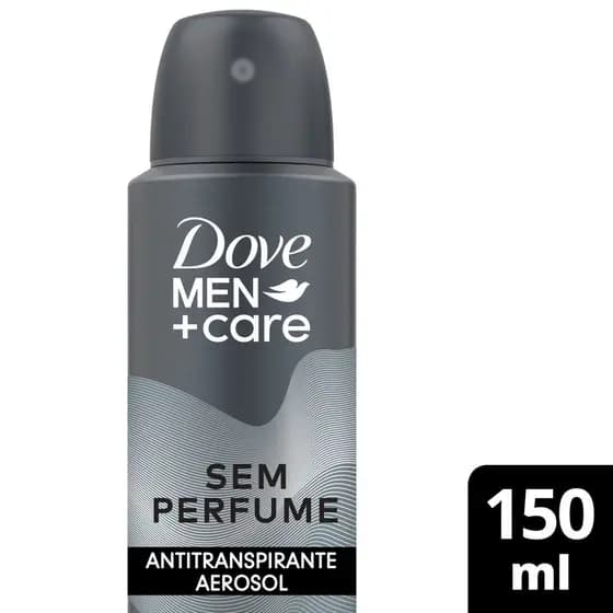 Desodorante Aerosol Dove Men+Care Sem Perfume Pele Sensível 72h 150ml