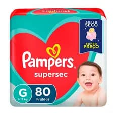 Fralda Pampers Supersequinha G 80 Unidades