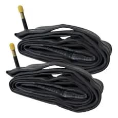 Pacote 02 Câmaras De Ar Bike Aro 26 Pirelli Bico Longo 48mm Schrader Grosso
