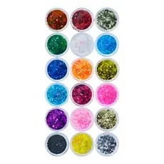 Kit 18 Glitter Para Encapsulamento Flocado Lançamento