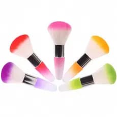 01 Pincel Espanador PomPom Degradê para Unhas Maquiagem
