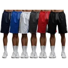 Kit 06 Bermudas Masculinas Básicas Para Academia - 6 Cores - Diversos Kits - Durabilidade e Estilo