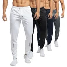 Kit 03 Calças Masculinas - Básicas - Estilo Atlético - Forrada Internamente - Ideal Para Treinar e Dia-a-Dia