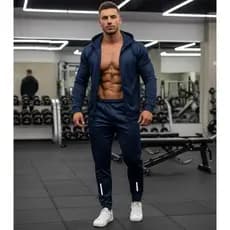 Conjunto Masculino Básico Azul Marinho - Blusa e Calça - Pronta Entrega - Envio Imediato