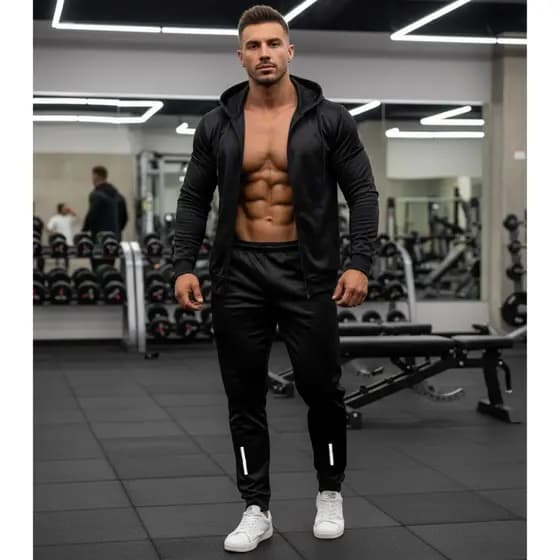 Kit Conjunto Masculino Blusa e Calça Preto Básico - Do P ao GG - Pronta Entrega + Envio Imediato!