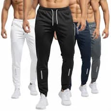 Kit 04 Calças Masculinas Básicas - Lisas - Ultra Leve e Confortáveis - Ideal Para Qualquer Ocasião