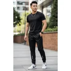 Kit Camisa e Calça Jogger Todo Preto - Simples e Discreto - Ideal Para Qualquer Ocasião