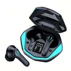 Fone Bluetooth Gamer RS-29 Hmaston Original Sem Fio Bluetooth 5.3 LED Display Baixa Latência Jogo Música Microfone TWS
