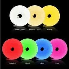 Fita Neon LED 5M Flexível 12V IP67 Alto Brilho Corte 2,5cm Letreiro Decoração Sem Fonte