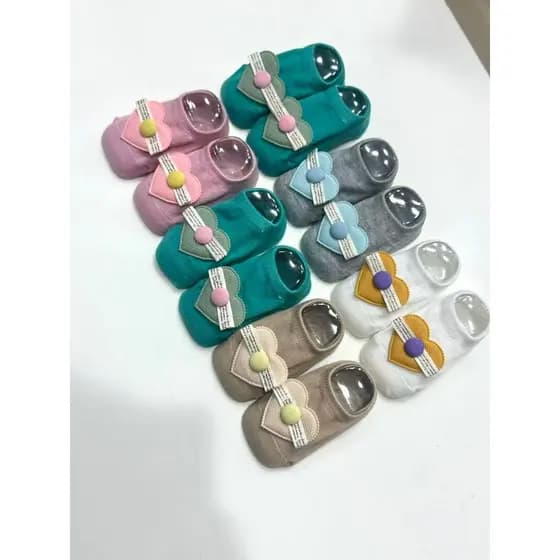KIT SAPATINHO MATERNIDADE C/4PARES MEIA BEBE MENINA 0-12meses