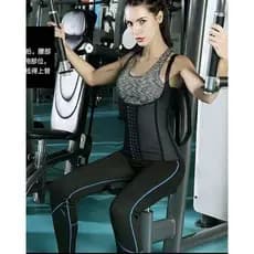 Cinta Modeladora Alta Compressão com Broche e Zíper Alças regulaveis Levnata Bumbum